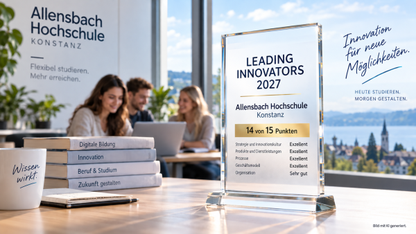 Allensbach Hochschule erzielt viermal Höchstwertung bei „Leading Innovators 2027“